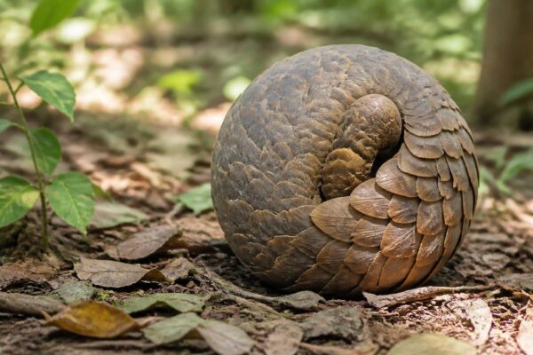De pangolin van dichtbij: het schubdier dat zich oprolt als een levende dennenappel